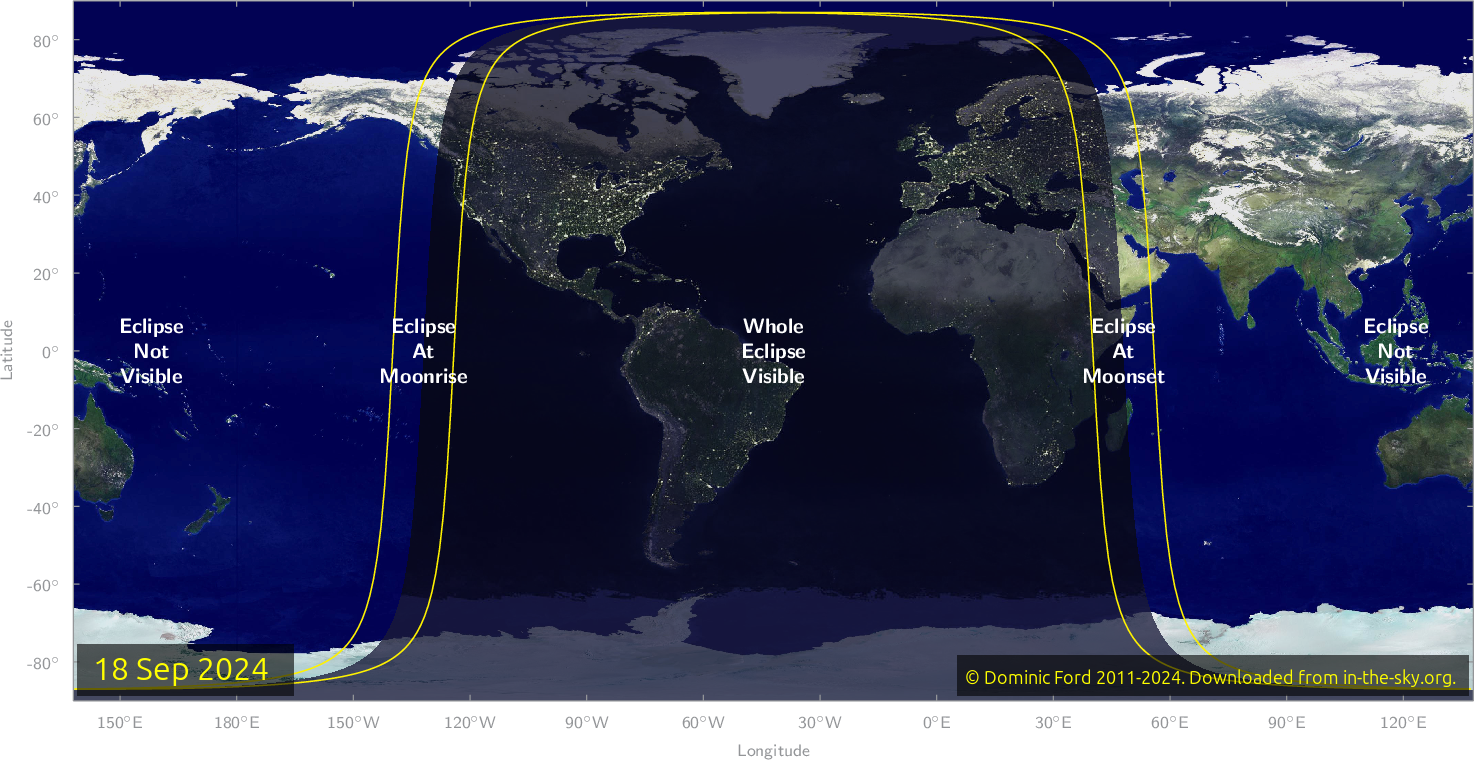 a map of the world with a dark area over north and south america and a parts of africa