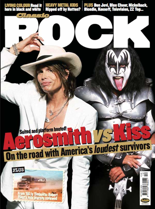 The cover of Classic Rock 60, featuring Steven Tyler and Gene Simmons