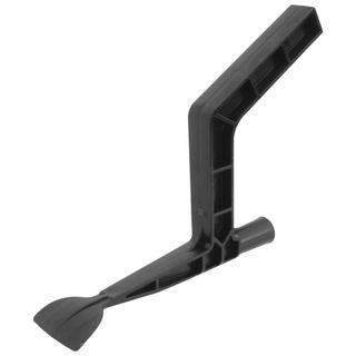 A black gutter cleaning tool