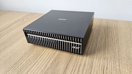 The Acer Veriton GN100 on a desk