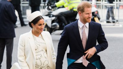 Prince Harry, Duke of Sussex and Meghan, Duchess of Sussex attend the Commonwealth Day service at Westminster Abbey on March 11, 2019 in London, England