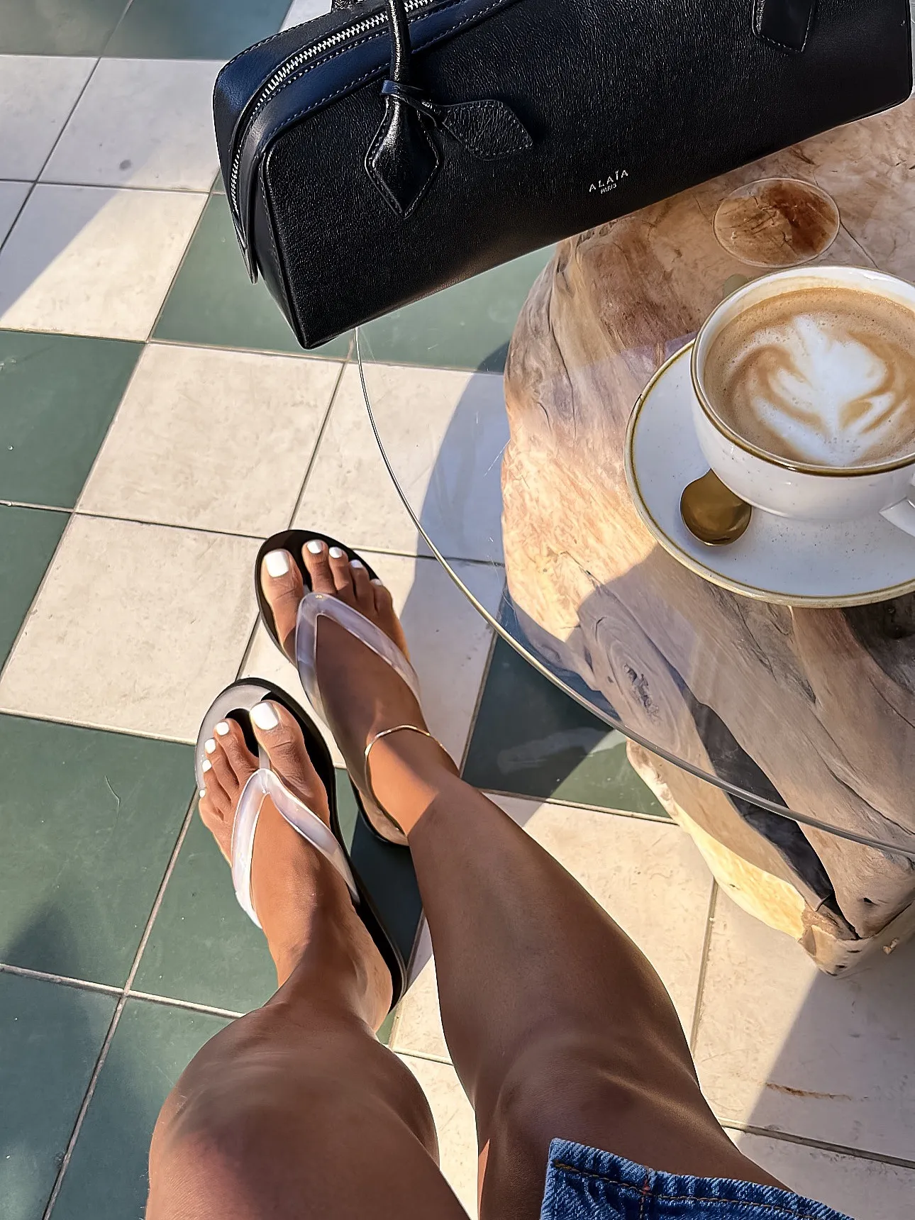 Lois wears ancient Greek sandals
