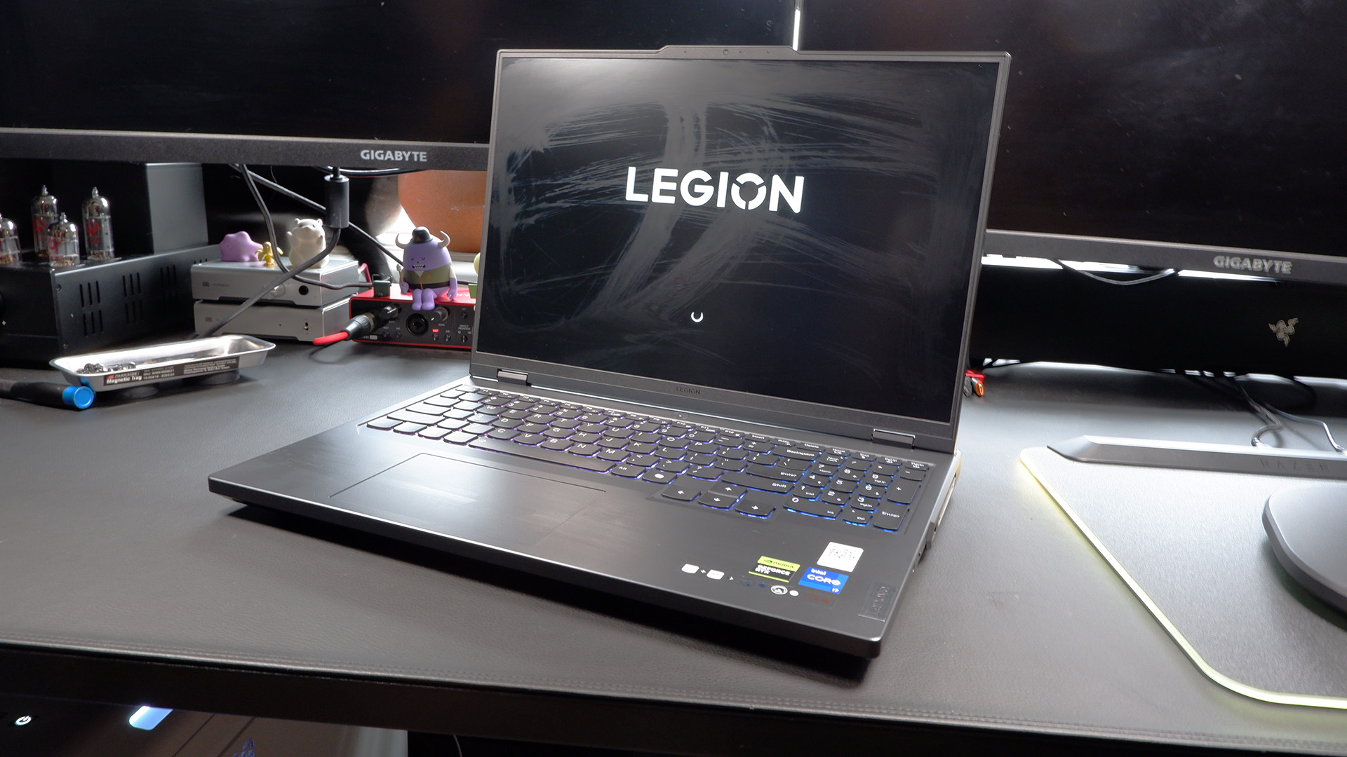Lenovo Legion Pro 5i 16 Gen 9 gaming laptop on a desk.
