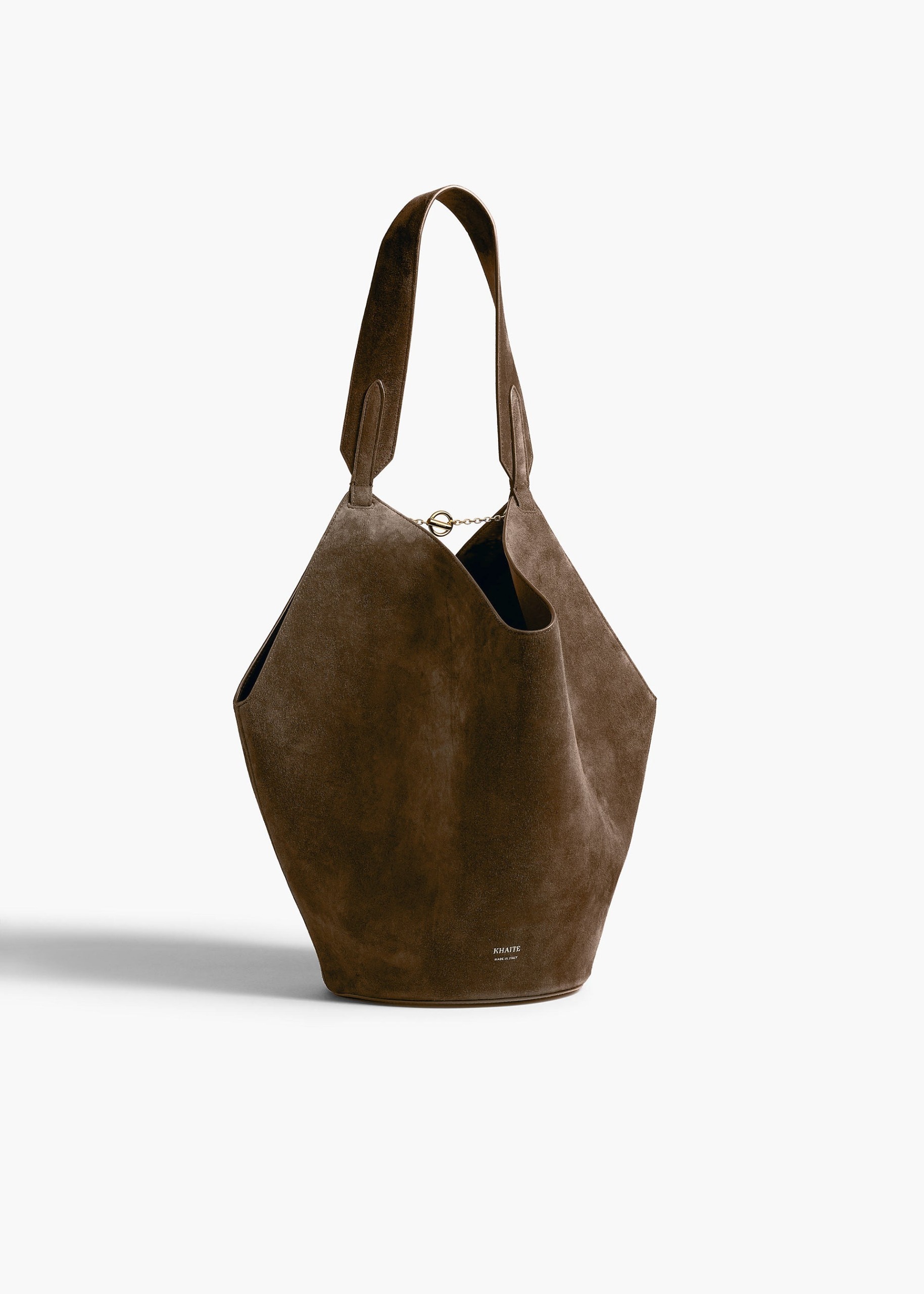 Small Lotus Tote in Cedar Suede - O/s / Cedar / 100%babycalfskin