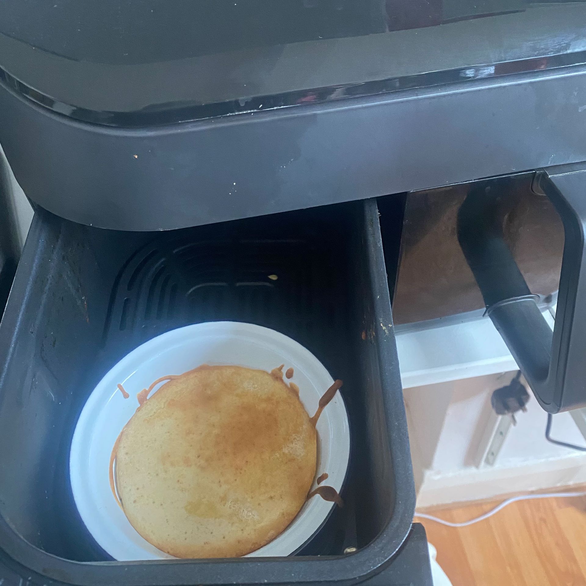 Image of pancake made in an air fryer
