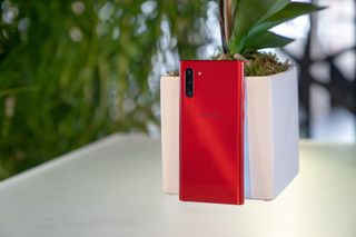 Galaxy Note 10 in red