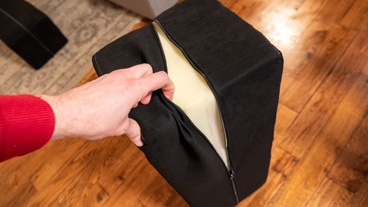 The thick foam inside each pad of the Couchmaster Cyboss couch desk
