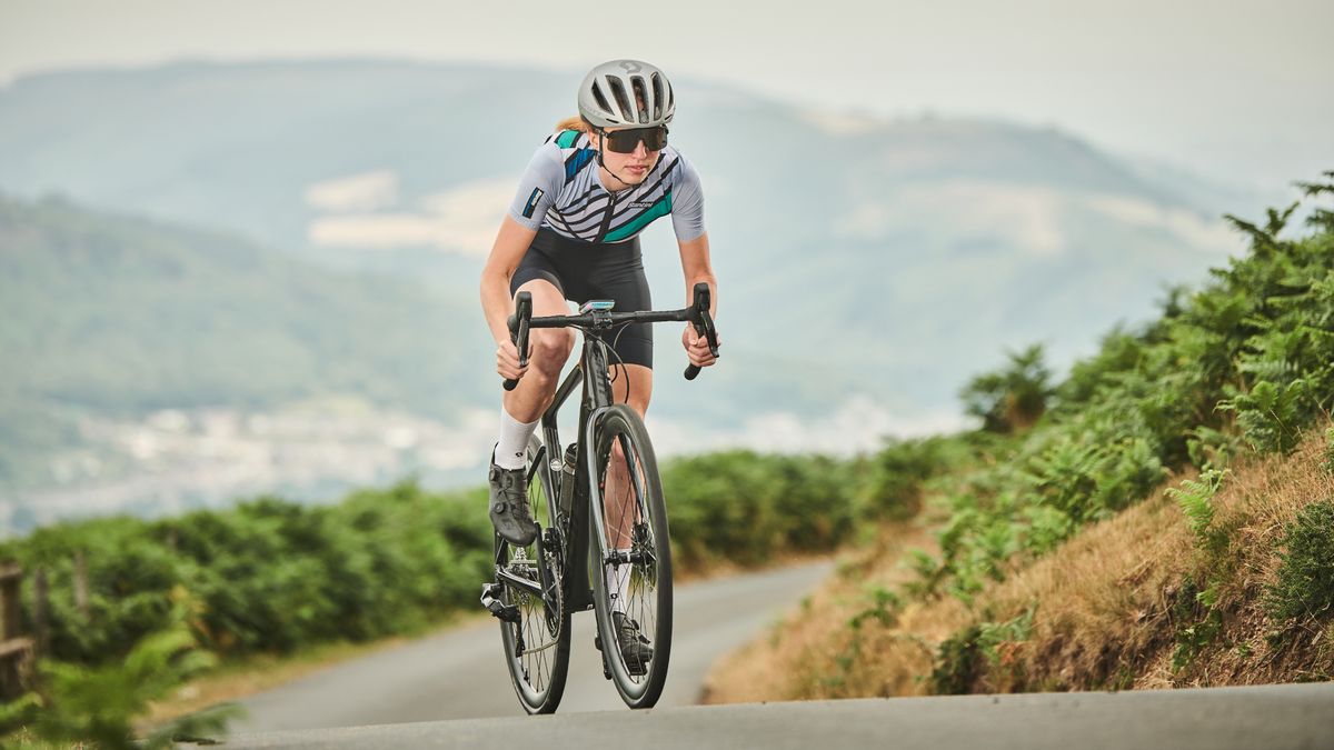 Riding a road store bike