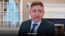 Screenshot from the Conor Sketches 2023 Masters Champions Dinner sketch