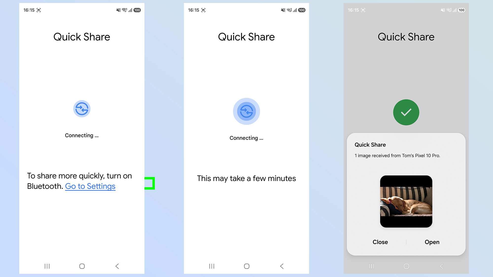 how to share files with qr code using quickshare