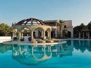 Main swimming pool at Lindian Village Beach Resort Rhodes