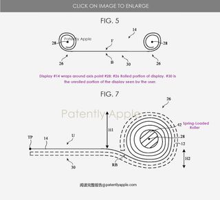 Rollable iPhone patent