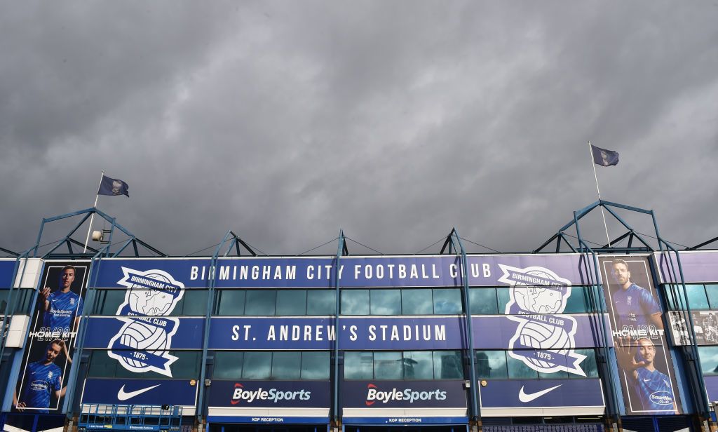 A general view outside the ground before the Barclays FA Women&#039;s Super League match between Birmingham City Women and Leicester City Women at St Andrew&#039;s Trillion Trophy Stadium on February 06, 2022 in Birmingham, England.