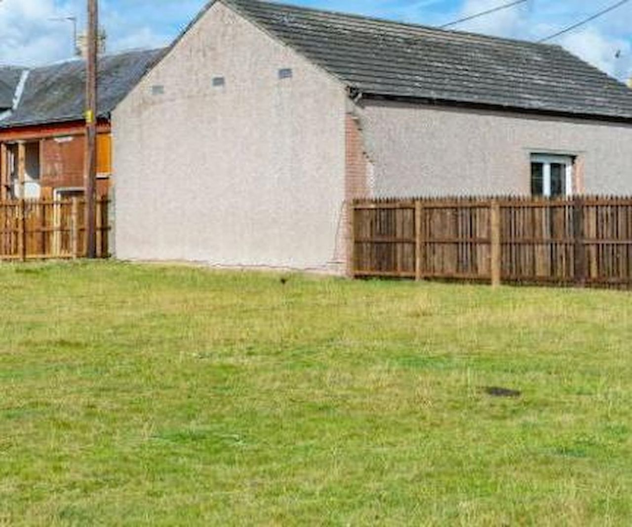 A garden for a building plot
