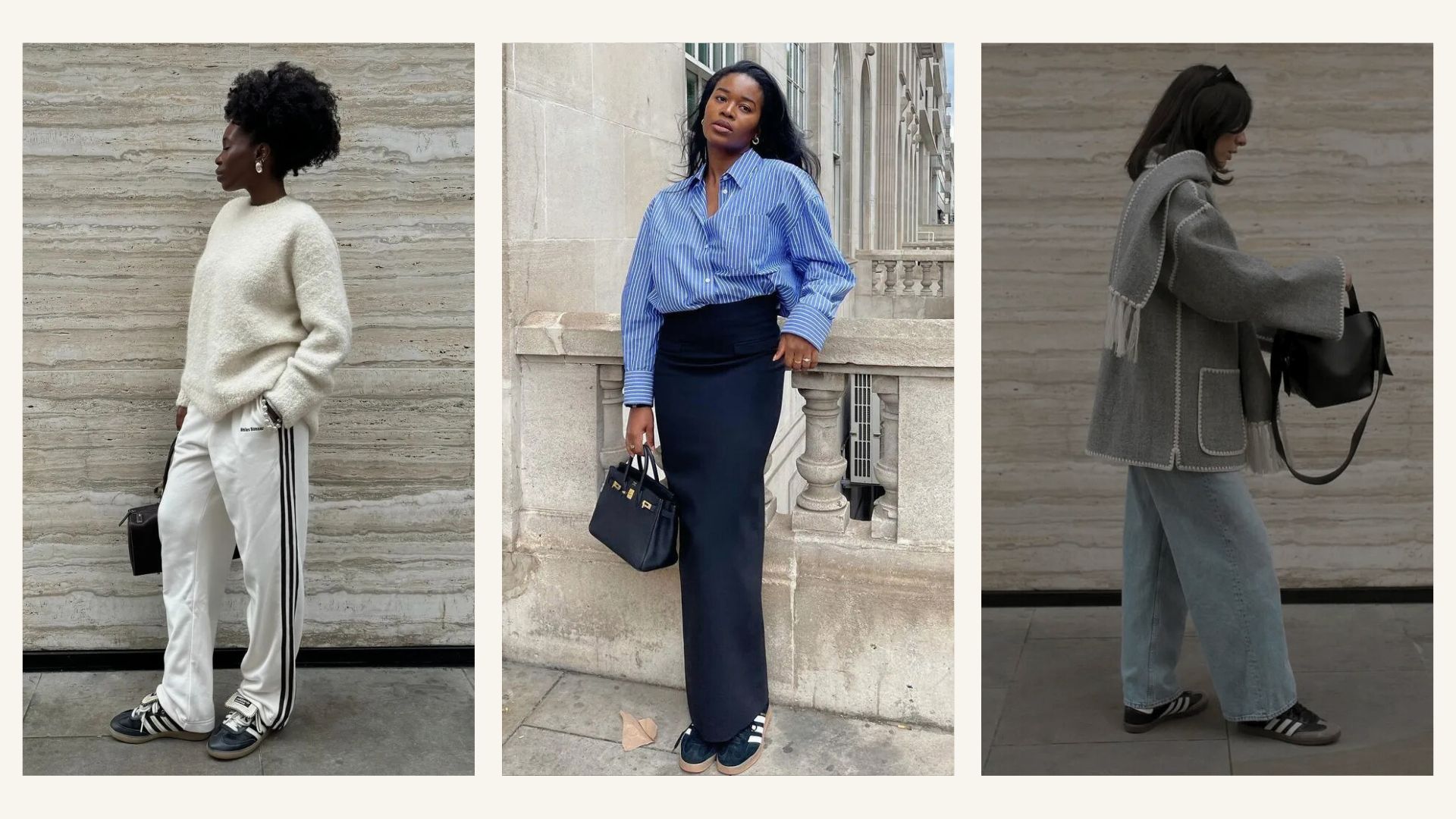 @daniellejinadu, @nlmarilyn, @francescasaffari show how to style black trainers for autumn 2025