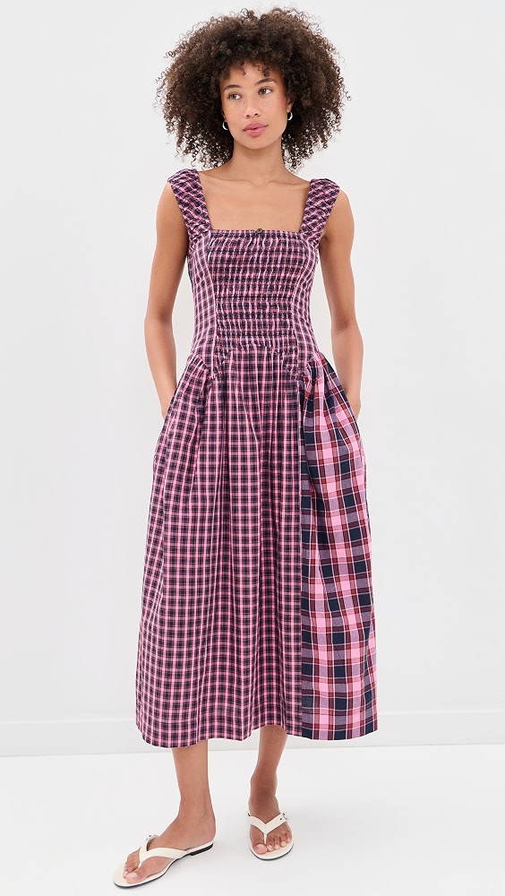 Mallory Midi Dress - Magenta