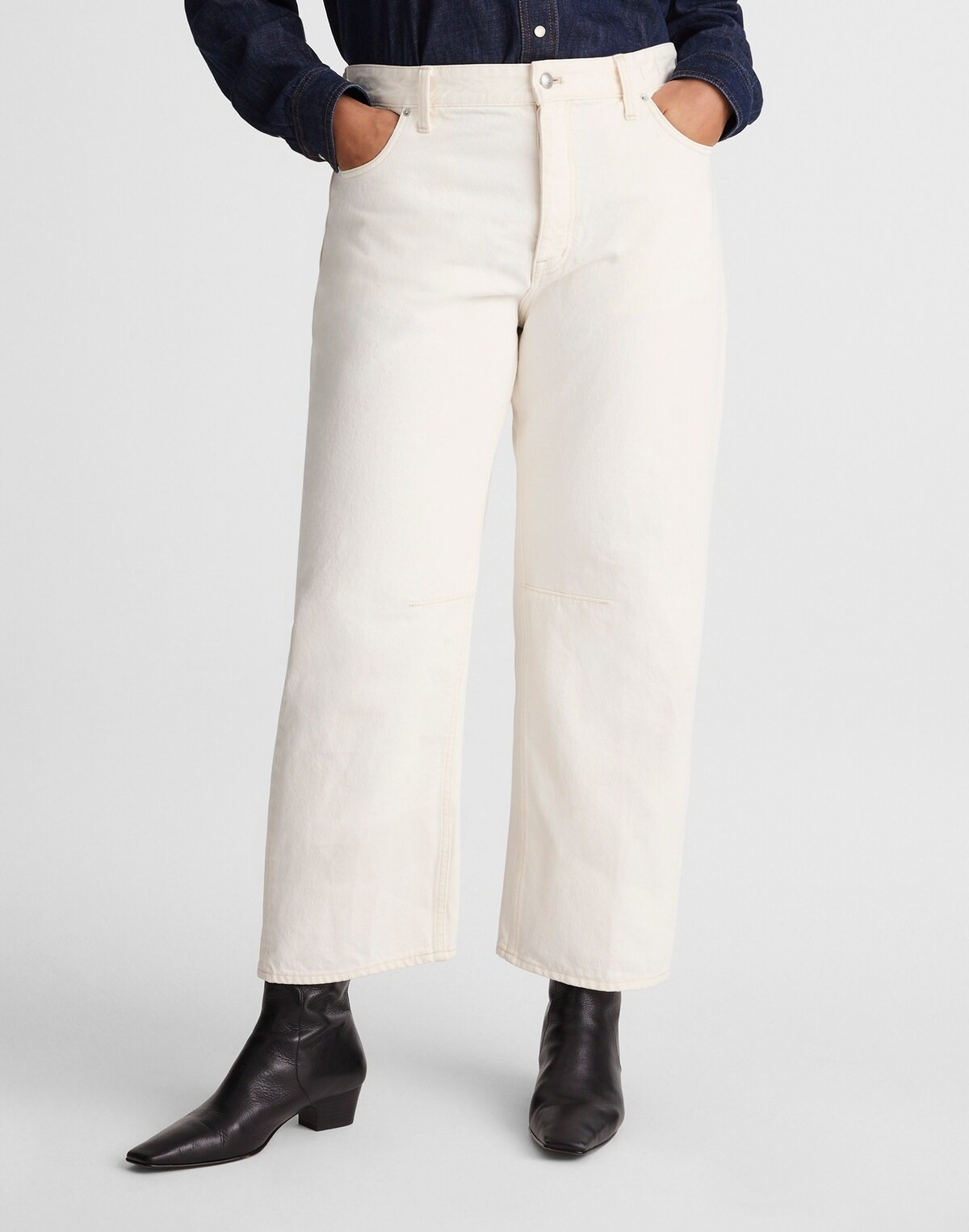 Madewell, The Darted Barrel-Leg Jean
