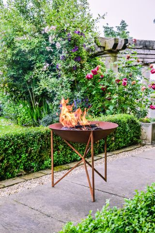 modern fire pit