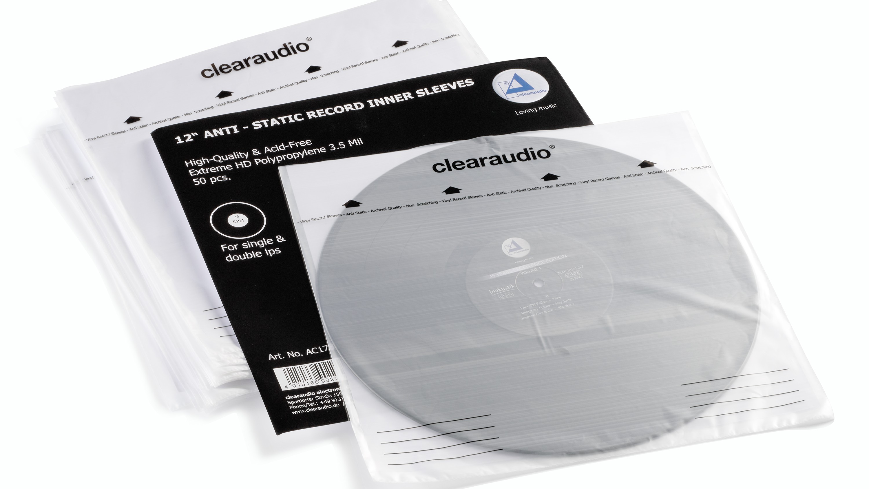 Clearaudio Anti-Static Inner Sleeves