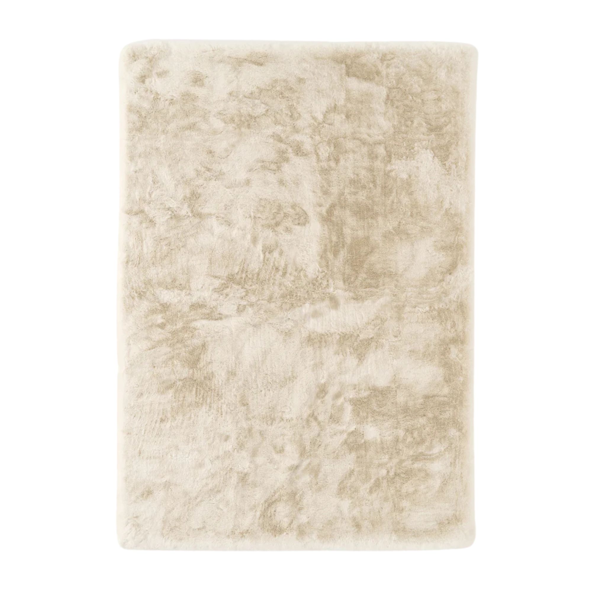 Westwing Collection, Hand-Woven Faux Fur Rug Salla &amp;ndash; W 160 X L 230 Cm (size M) &amp;ndash; Light Beige