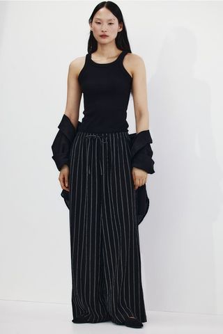 Wide Pull-On Trousers