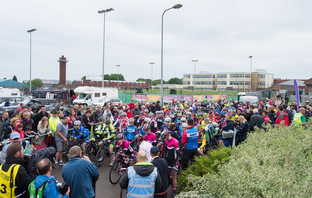 The British women's national road race in Lincoln 2015