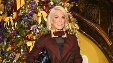 Hannah Waddingham attends the unveiling of the Burberry and Claridge's 2025 Christmas Tree at Claridge's Hotel on November 25, 2025 