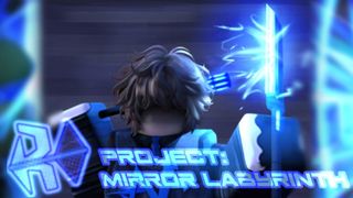 A character holds a sword in a promotional image for Project Mirror Labyrinth