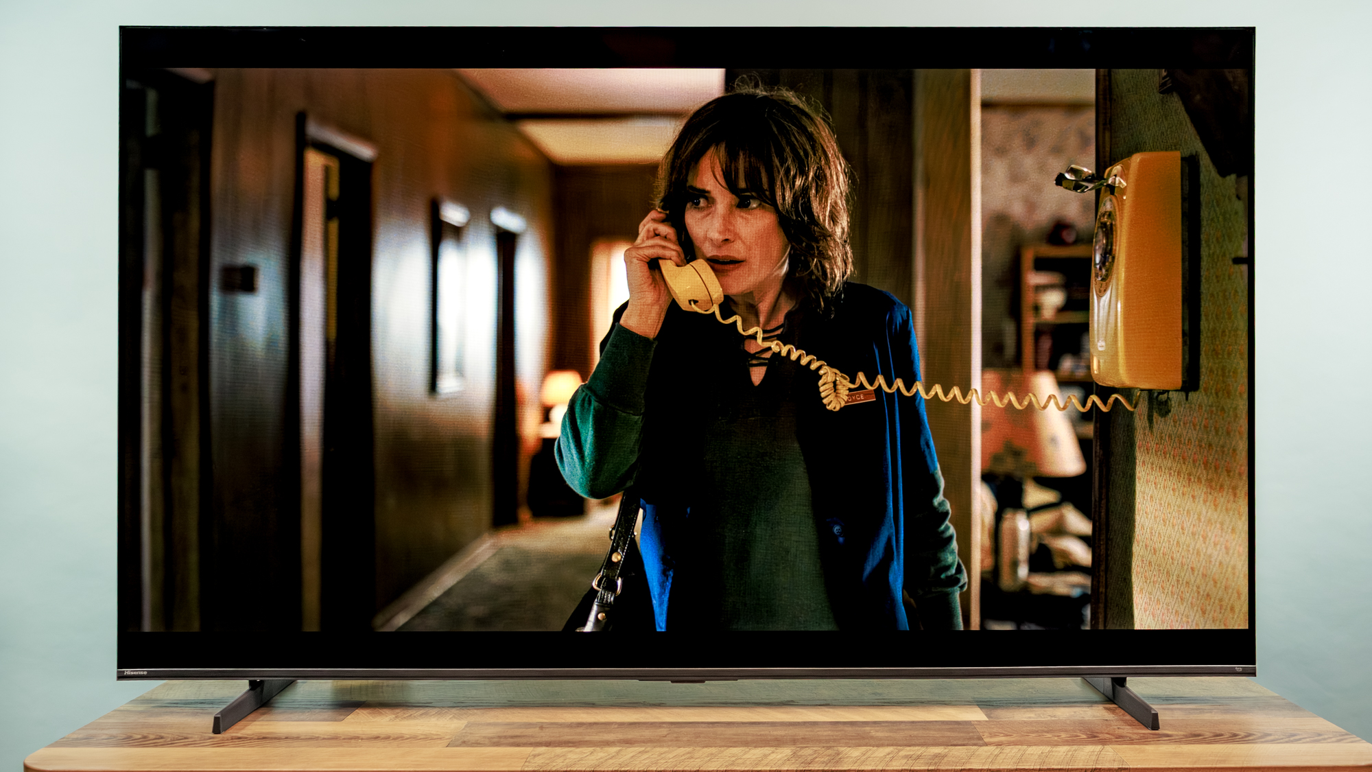 Hisense QD7 Mini LED TV on a table