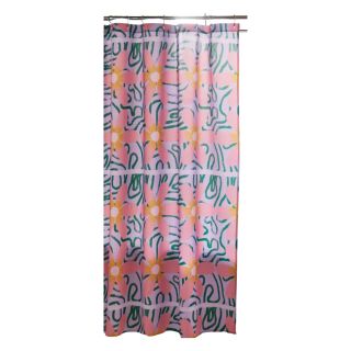 Psychedelic Daisies Shower Curtain