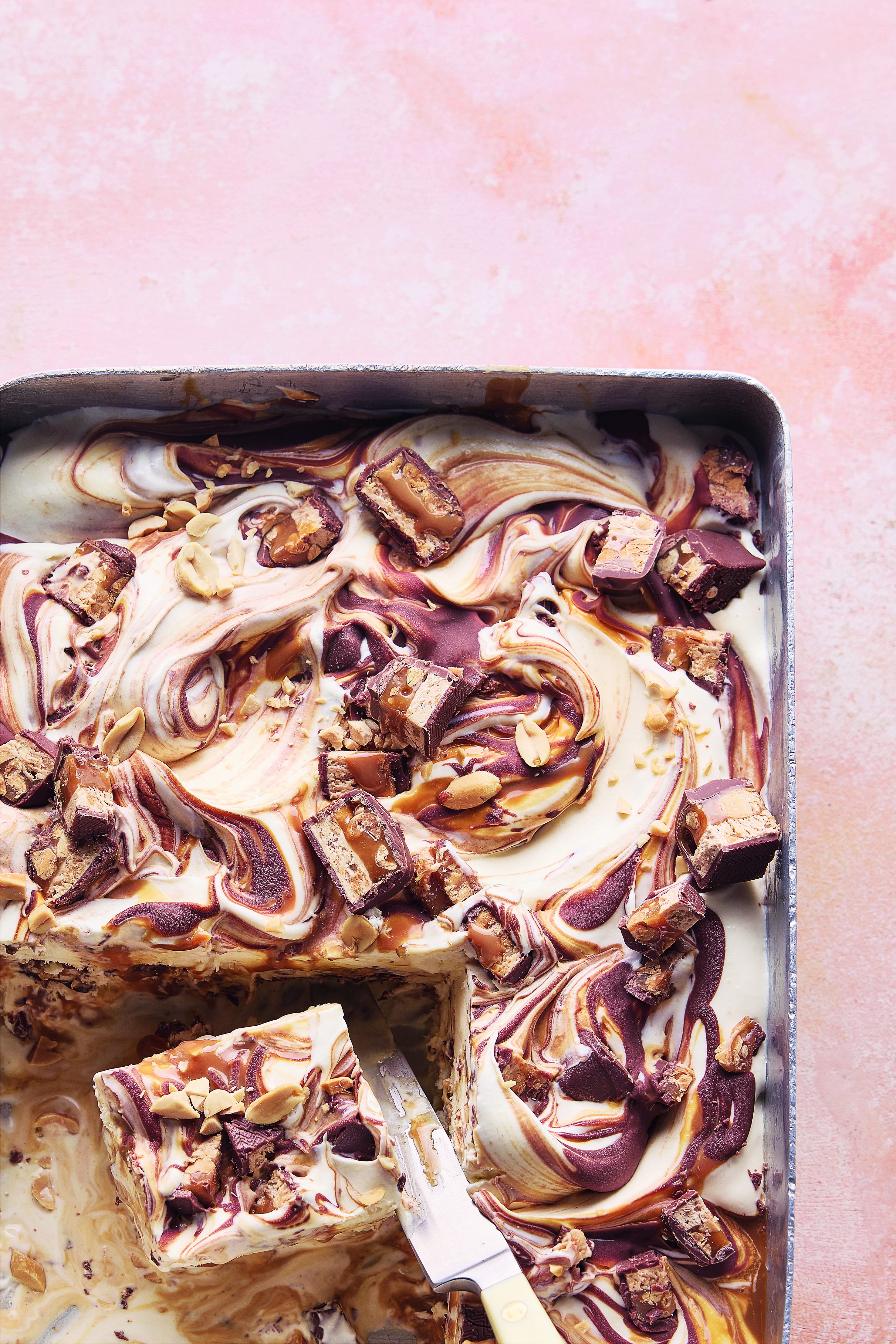 Snickers ice cream in metal tin