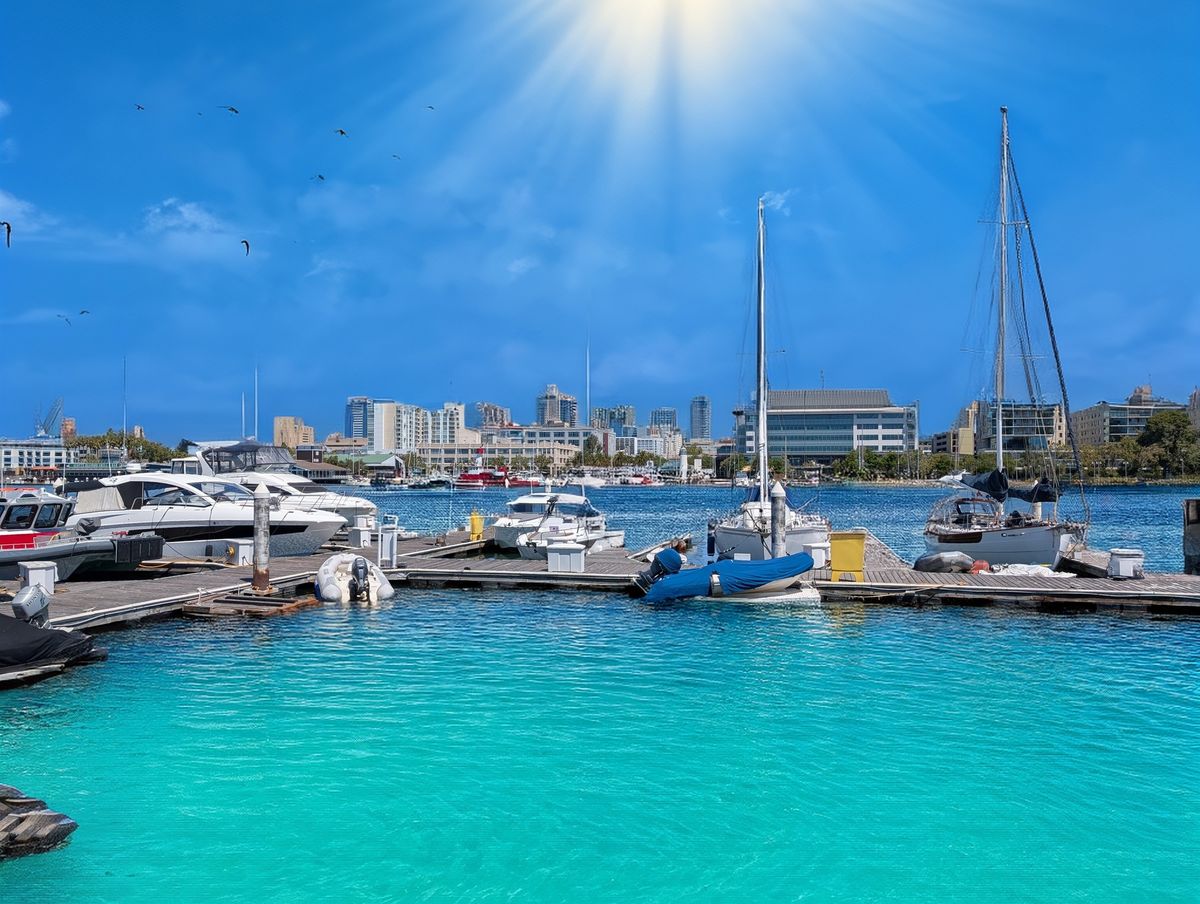 A photo of a marina to illustrate pixel 9 pro reimagine feature