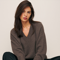 Reformation Jadey Cashmere Oversized V-Neck Sweater: $298 $223.50 At ReformationSave $74.50