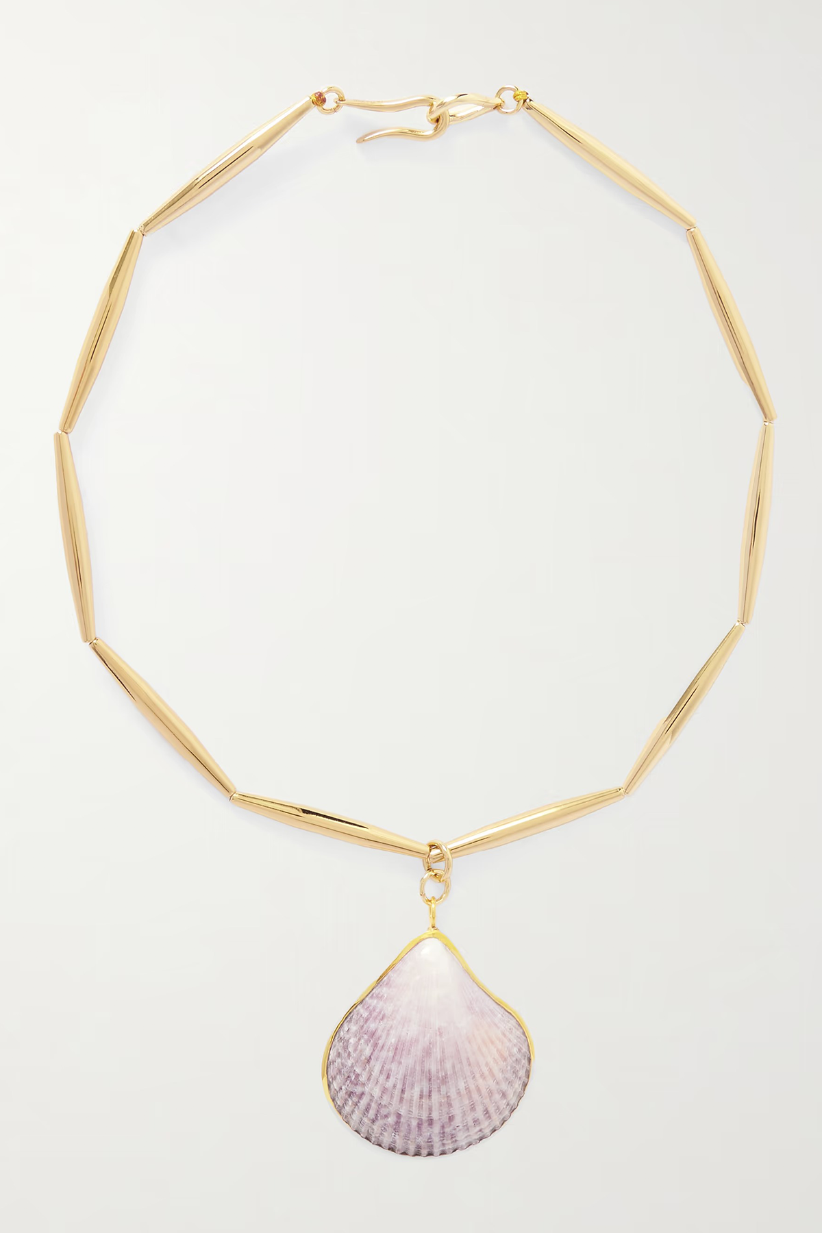 Lumia Theia Gold-Plated and Shell Necklace