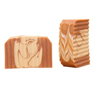 Two bars of marbled soap