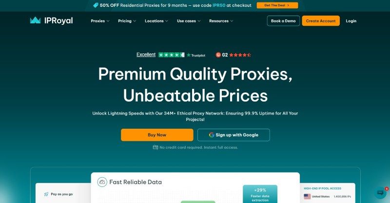 IPRoyal Review: Pros & Cons, Features, Ratings, Pricing and more