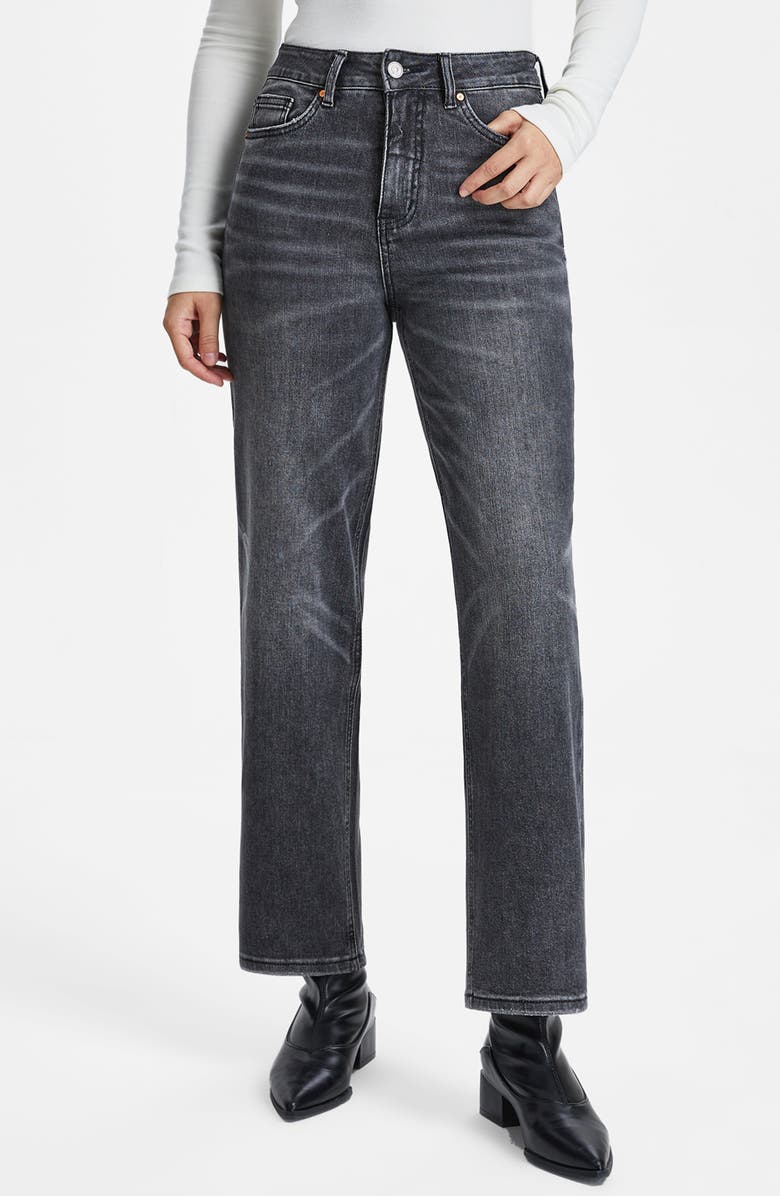 High Waist Straight Leg Jeans