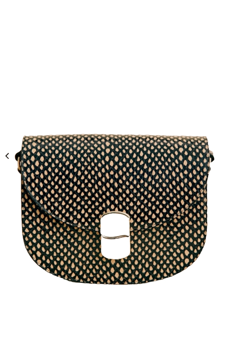 Sezane, Ecru and Black Snakeskin