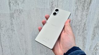The Sony Xperia 5 V, from the back