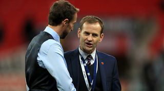Ashworth alongside England boss Gareth Southgate