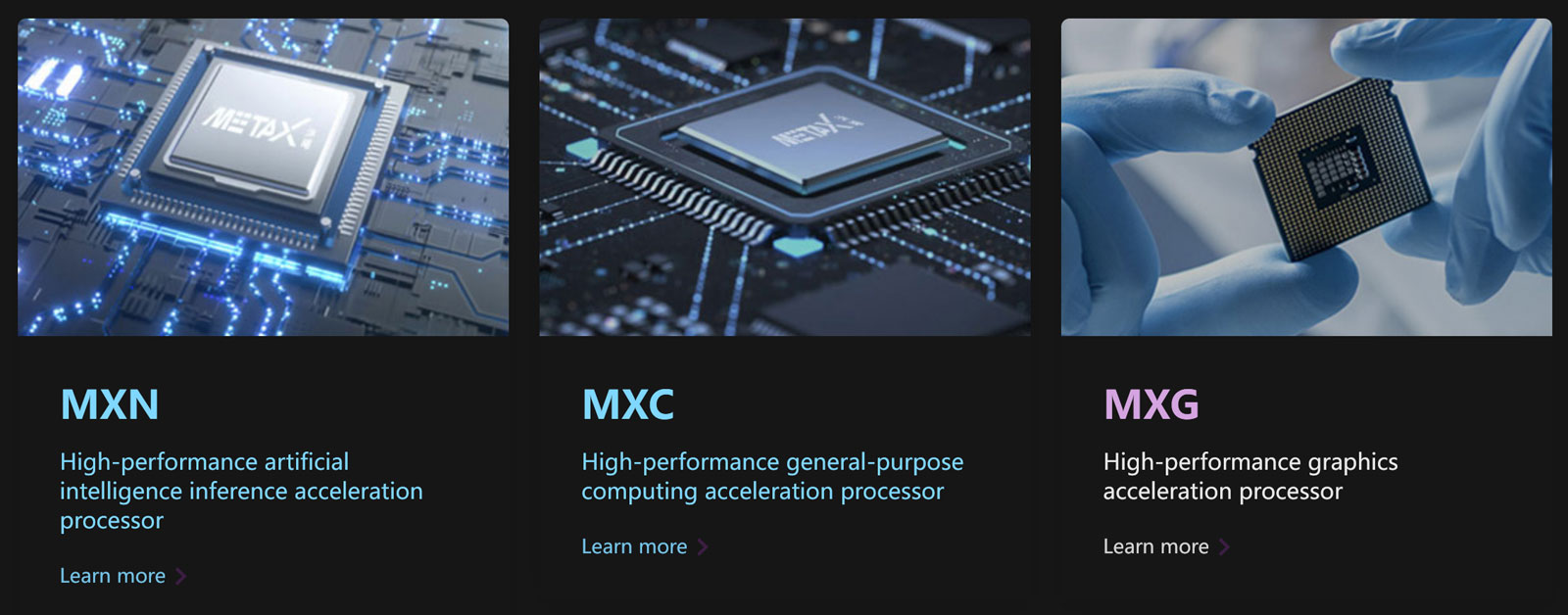 MetaX GPUs