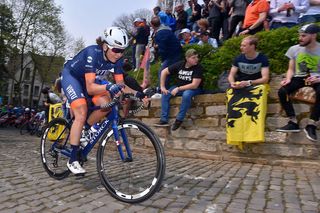 Team Virtu's Christina Siggaard at the 2019 Tour of Flanders