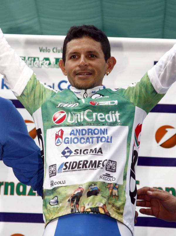 Jose Rujano (Androni Giocattoli) leads the mountains classification.
