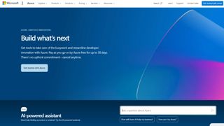 Website screenshot for Microsoft Azure