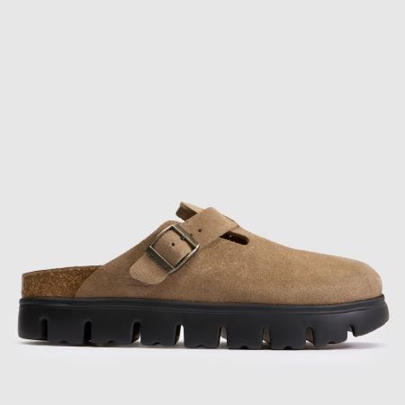 Boston Chunky Clog Narrow Fit in Taupe