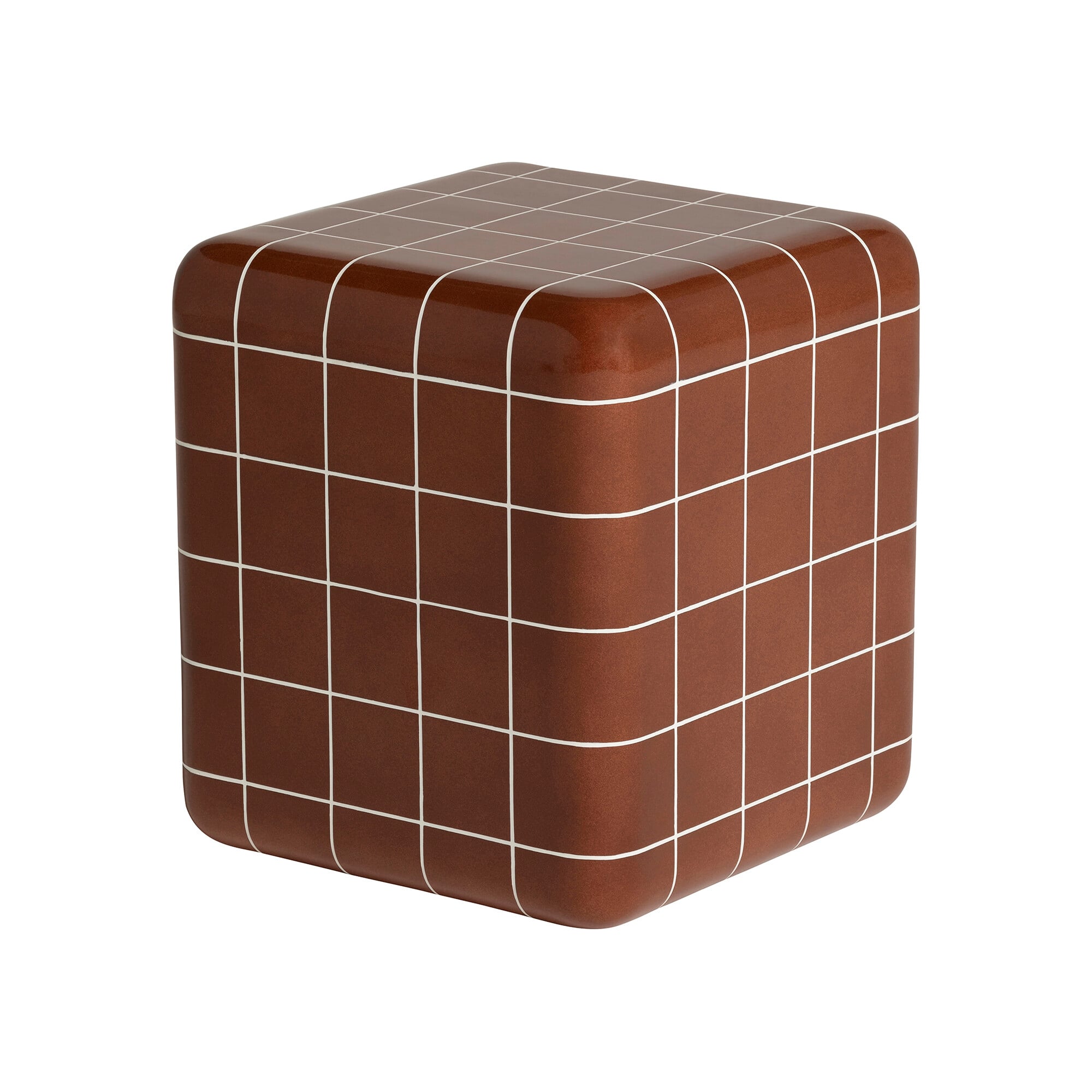 Barker and Stonehouse Rico Terracotta Red Tiled Side Table