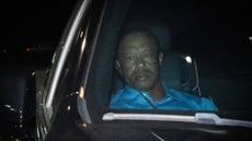 Tiger Woods leaves jail in Florida following his DUI arrest. 