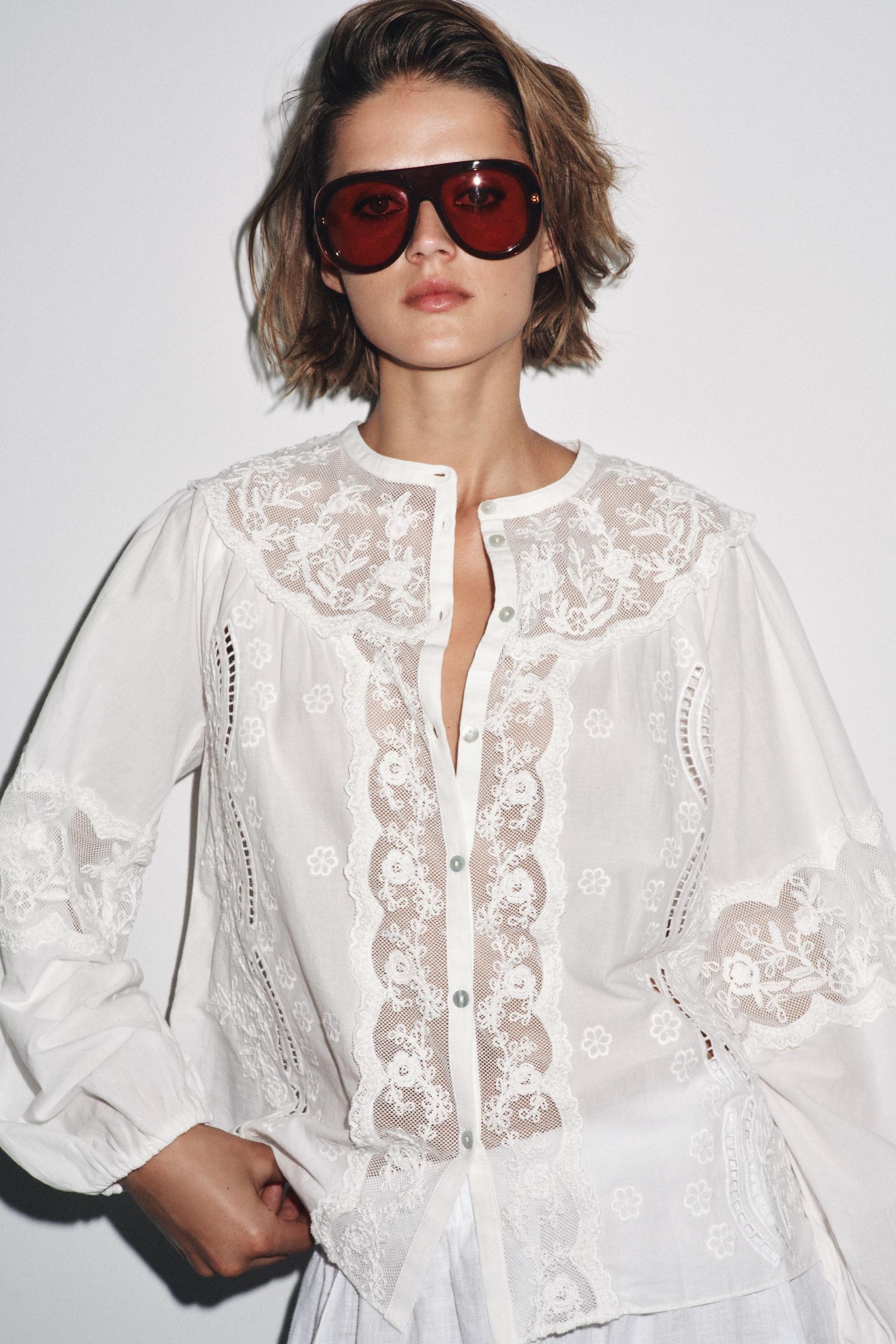 Zw Collection Embroidered Shirt