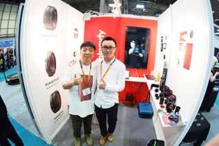 Kamlan Director Xuxi Liang (right), shot on the Kamlan 7.5mm f/3.5 Fisheye lens