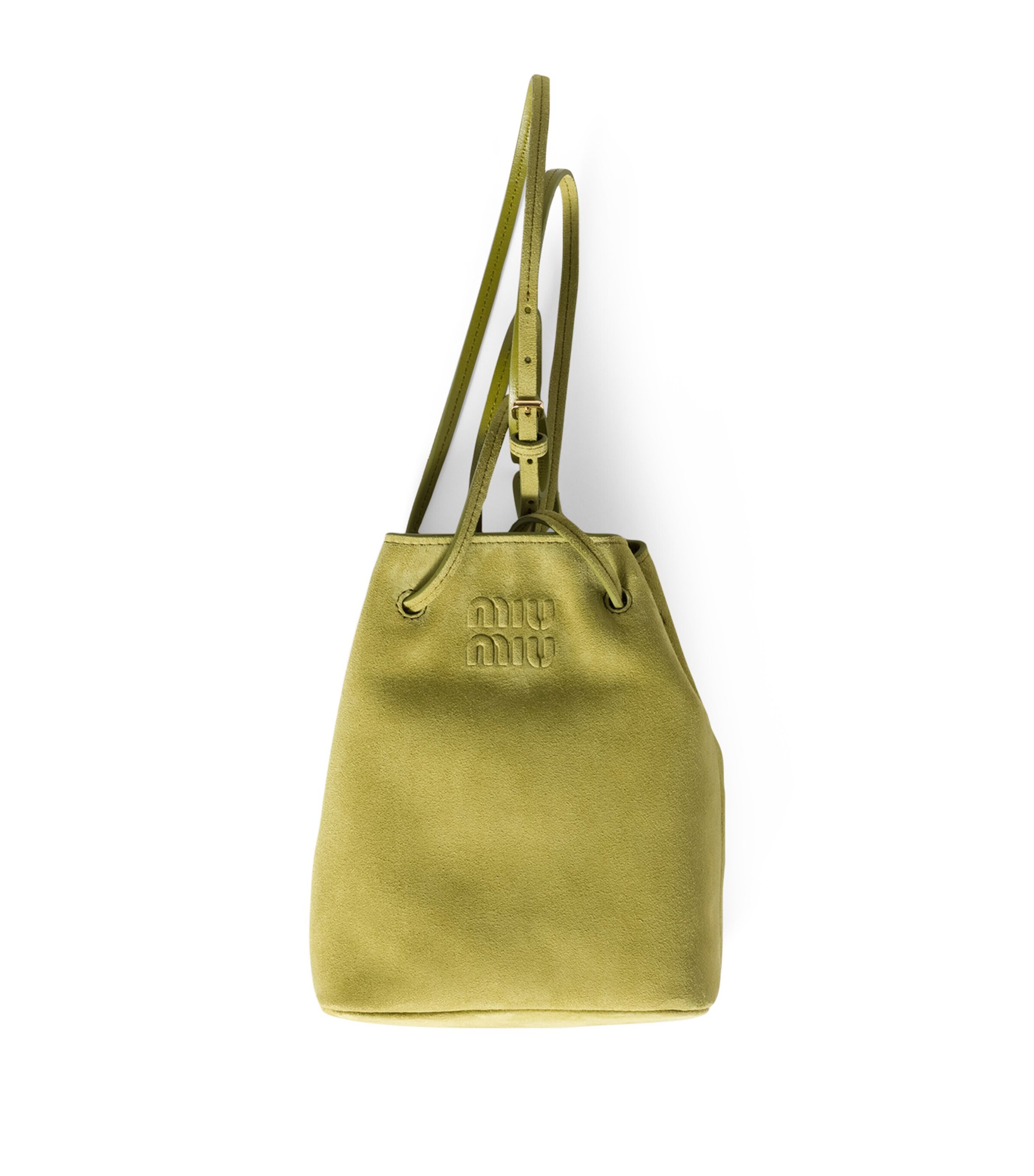 Miu Miu Suede Logo Pouch